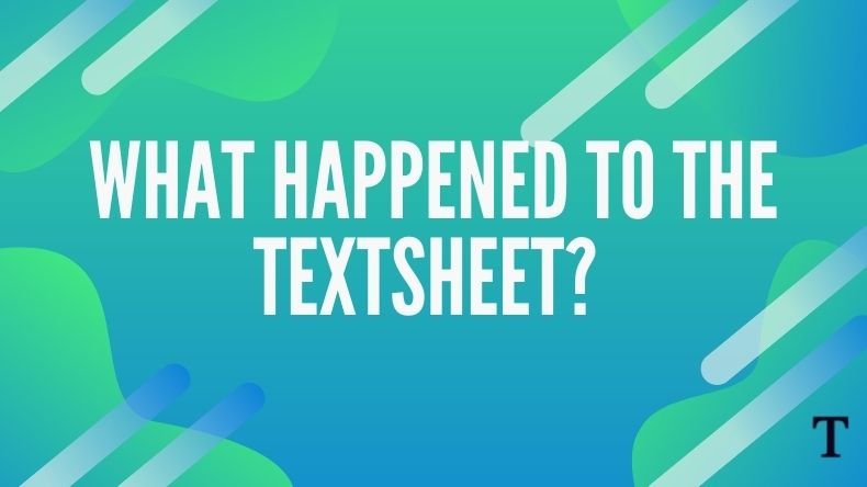 Why is Textsheet not working?