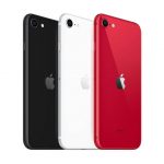 iPhone SE 2020 in white black and red