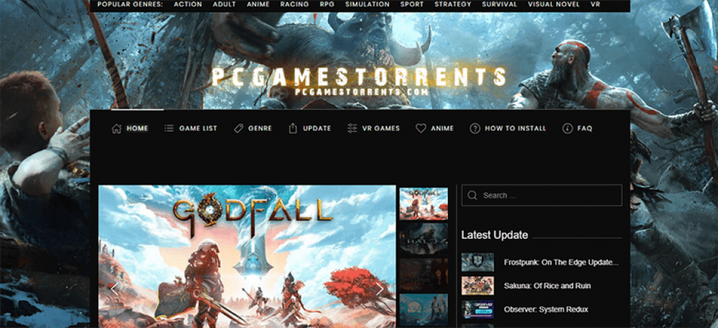 PC gamers Torrents Homepage