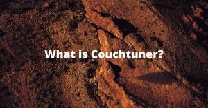 What is Couchtuner written on a wallpaper