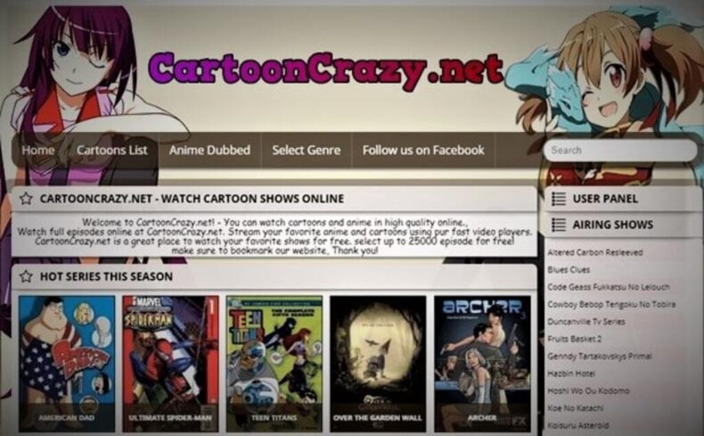 Cartoon Crazy Website