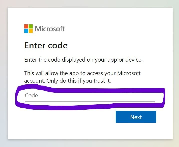 enter code of remoteconnect