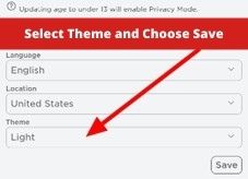 Click save to Change Roblox Background