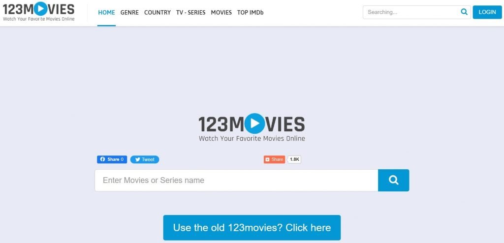 123moviesHub homepage