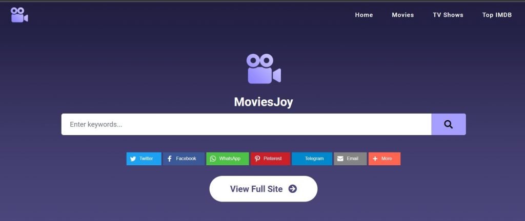 MoviesJoy Homepage - Best for watching movies