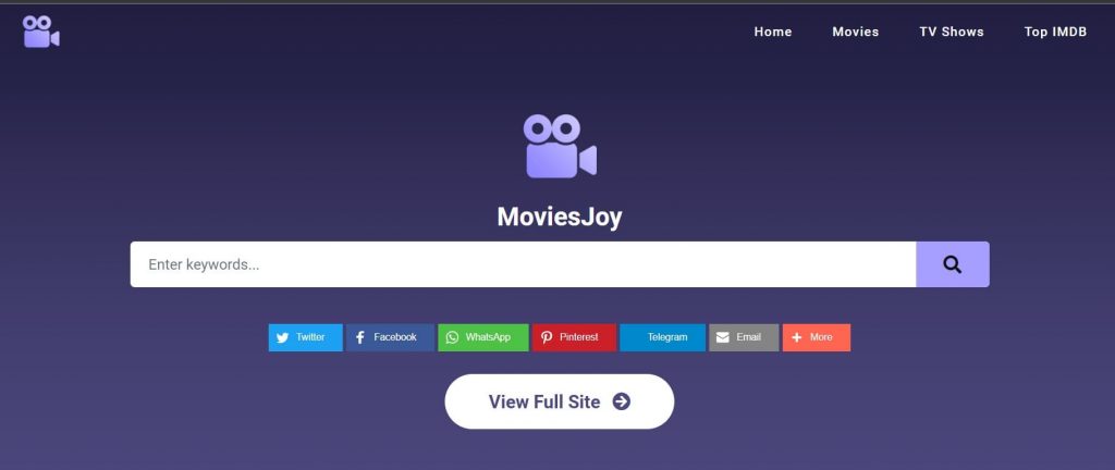 MoviesJoy Homepage - Best for watching movies