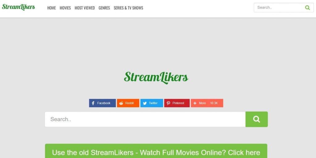 StreamLikers homepage