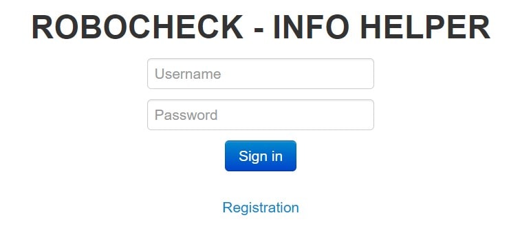 Robocheck login