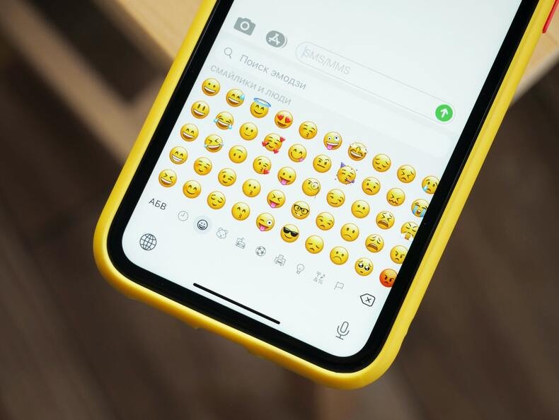 emojis on an iphone