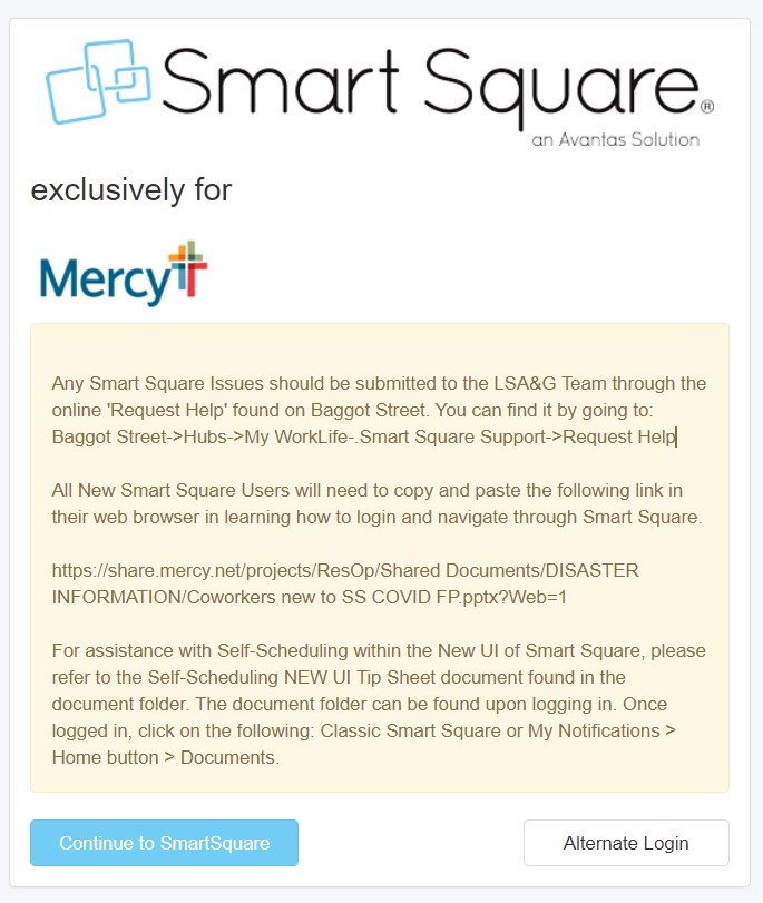 smart square mercy homepage