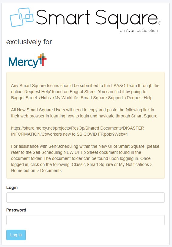 smart square mercy login page