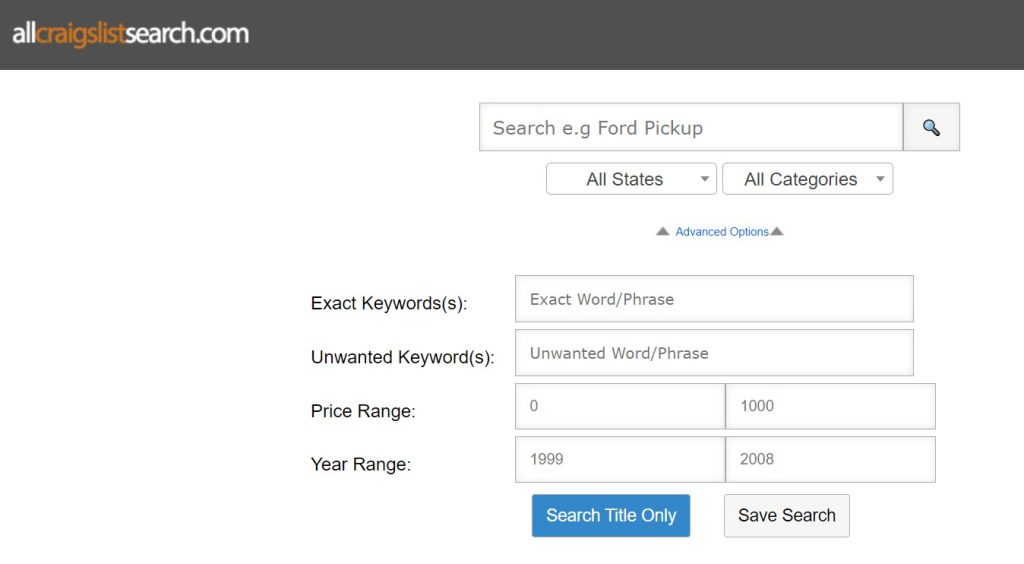Allcraigslistsearch