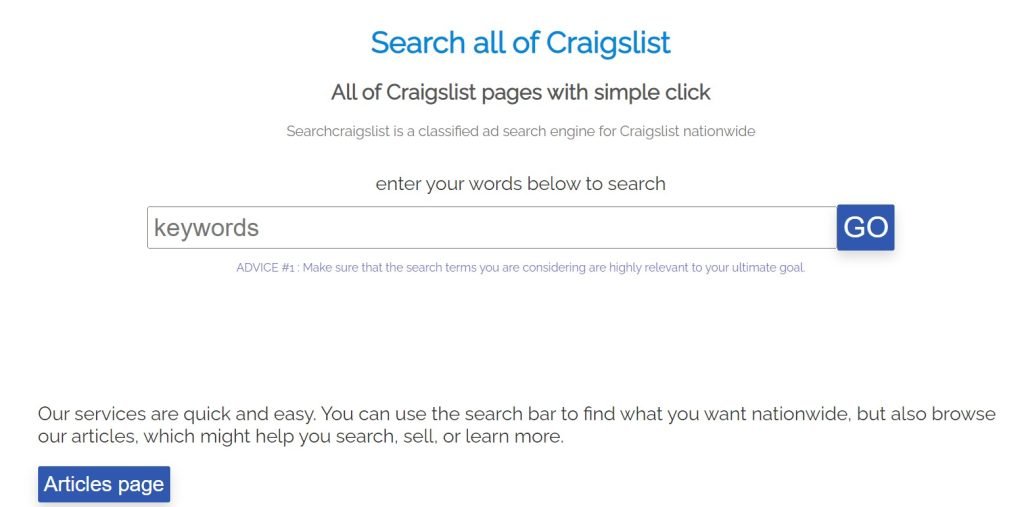 SearchCraigslist