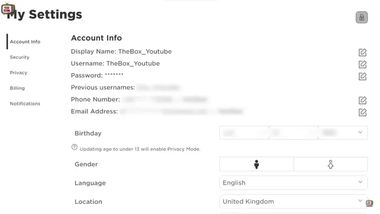 Access Your Account Information