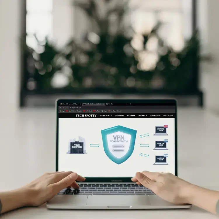 What does a VPN concentrator do?