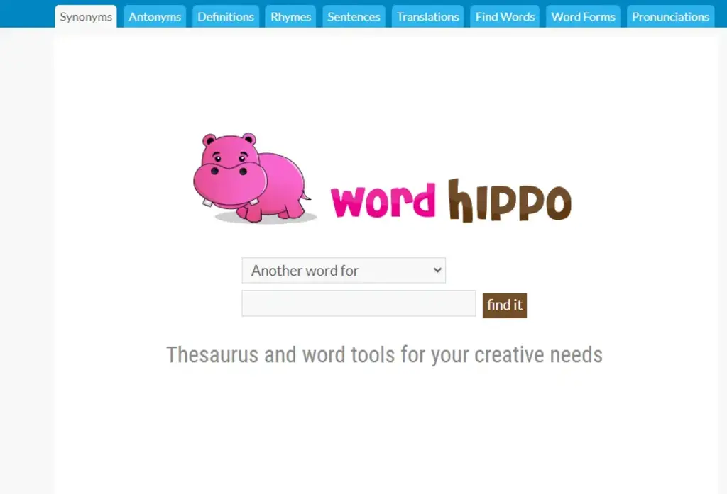 wordhippo 5 letter words