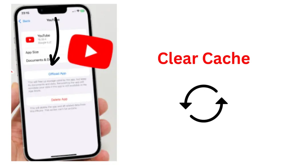YouTube App clear cache