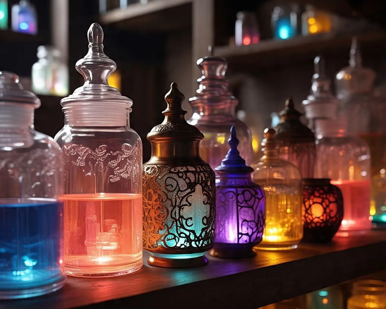 Biophotonic Apothecary Jars